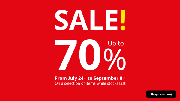 SALE up to 70%