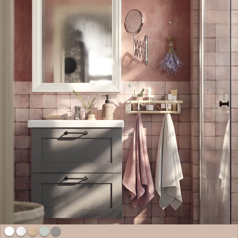 Salle de bain ENHET grise