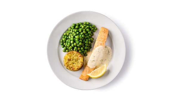 Salmon fillet with veggie medallion