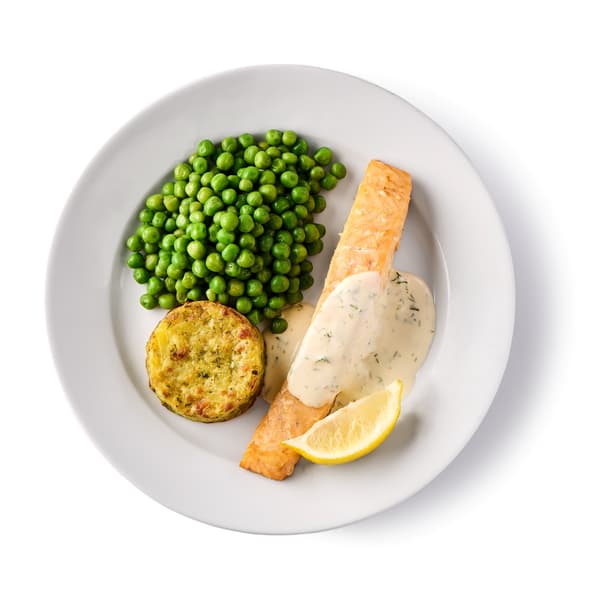 Salmon fillet with veggie medallion