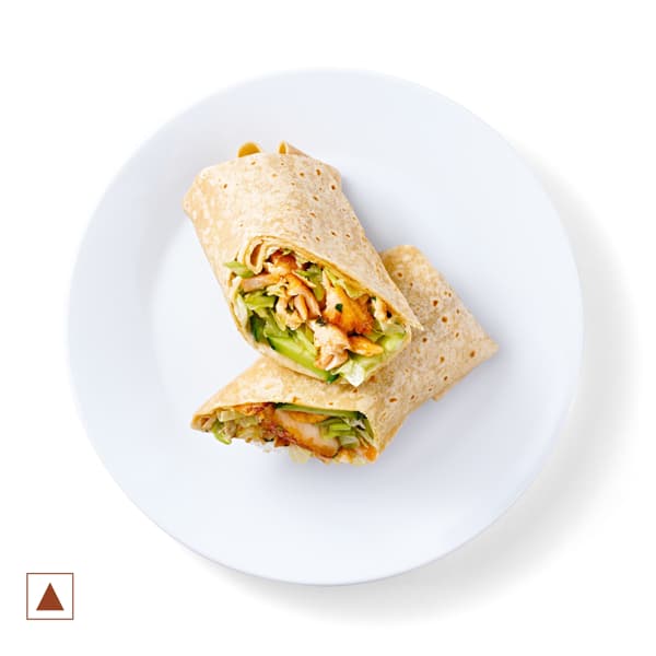 Salmon masala wrap