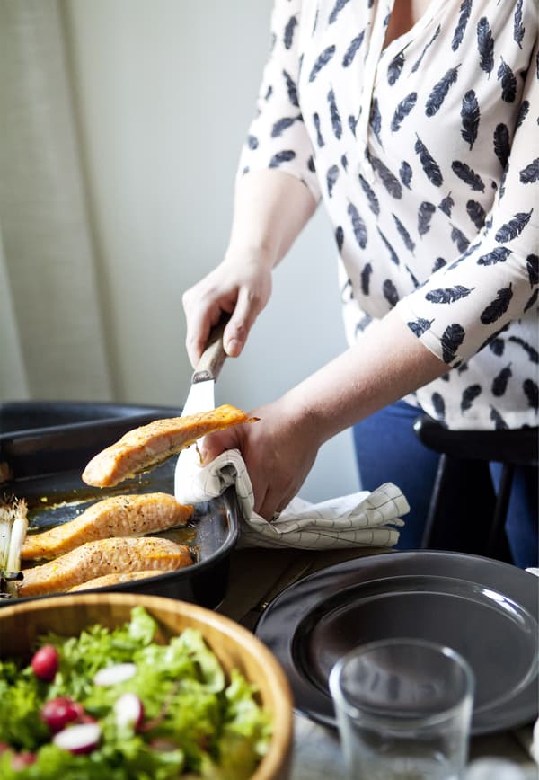 Salmon salad makes a speedy and tasty meal