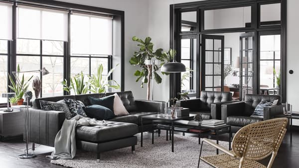 Salon w stylu loft