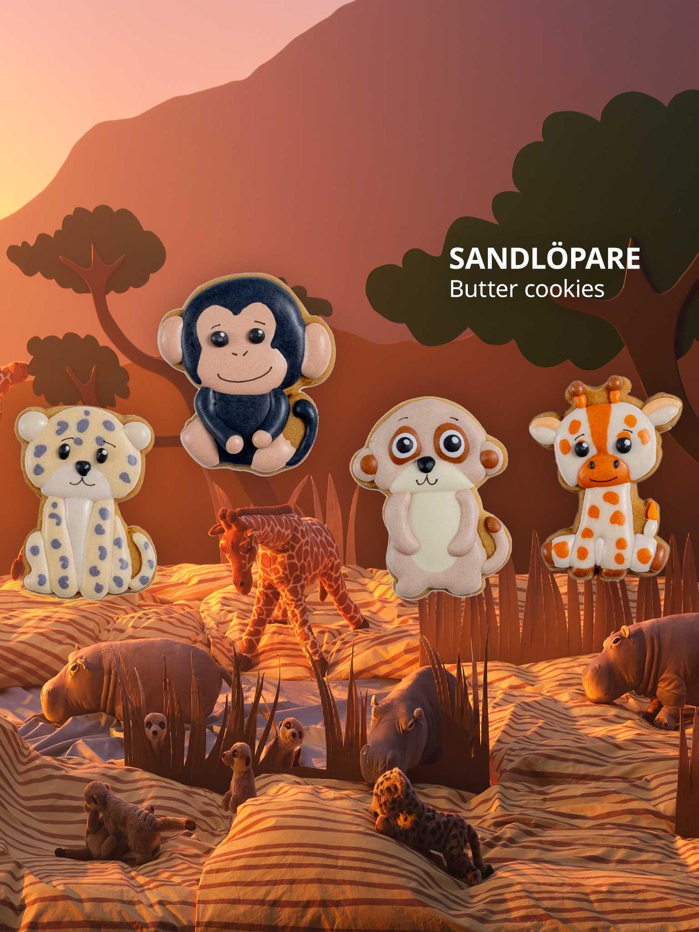 SANDLÖPARE butter cookie collection