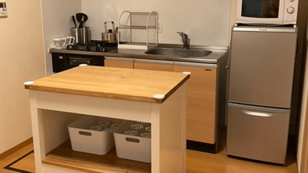 整理整頓されたキッチンスペース。