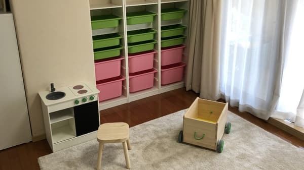 整理整頓されたお子さま向けのプレイエリア。
