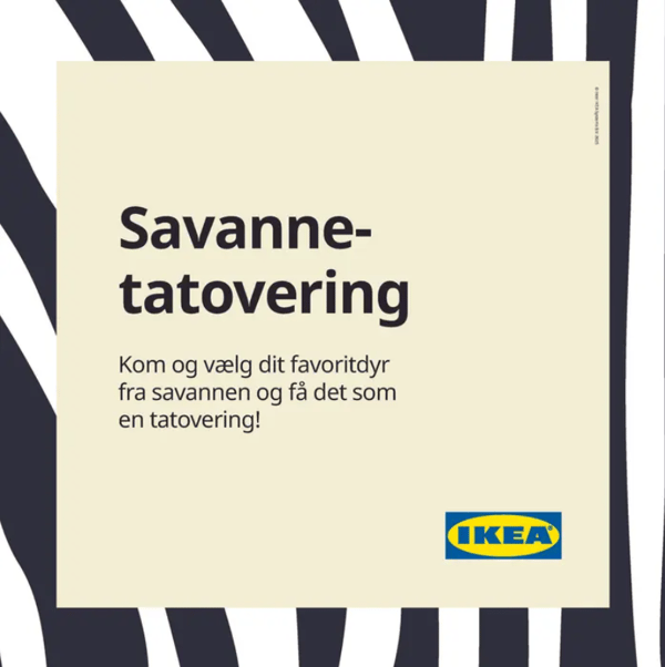 Savannetatovering i IKEA