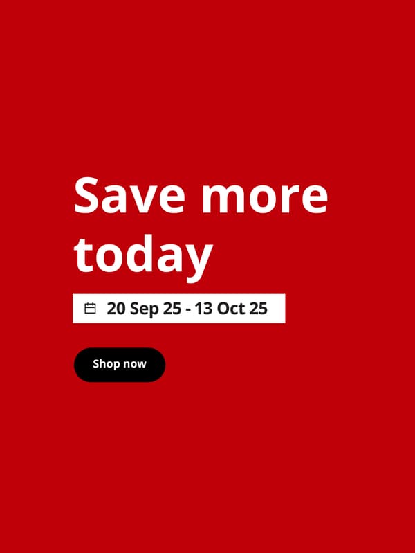 Save more today