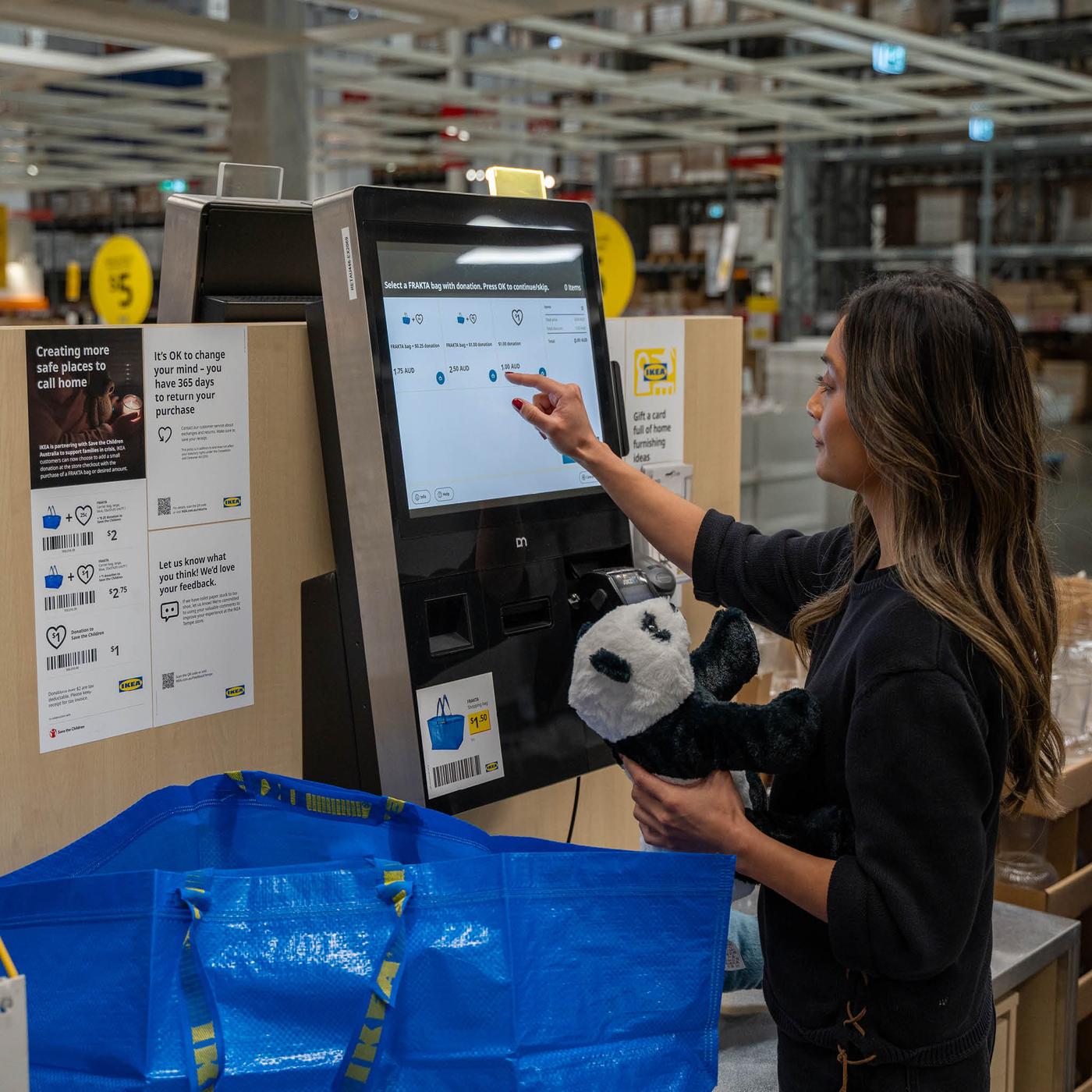 Save the children - donate in store