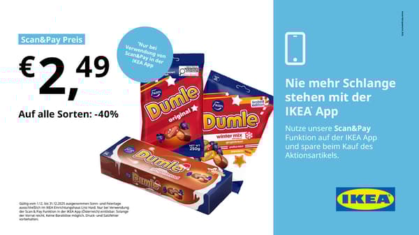 Scan & Pay Angebot, DUMLE alle Sorten -40%