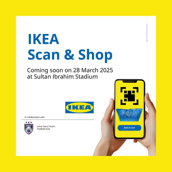 Scan from the IKEA POP-Up store and shop online