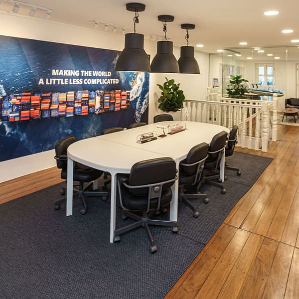Scandinavian-inspired office