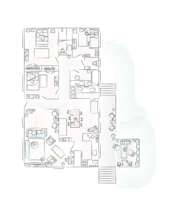 Schița căminului lui Abeer.