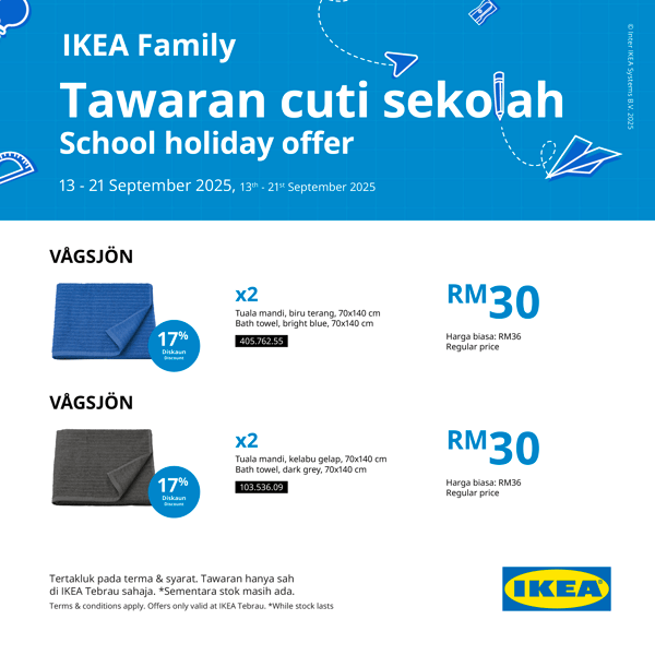 School Holiday Offer at IKEA Tebrau