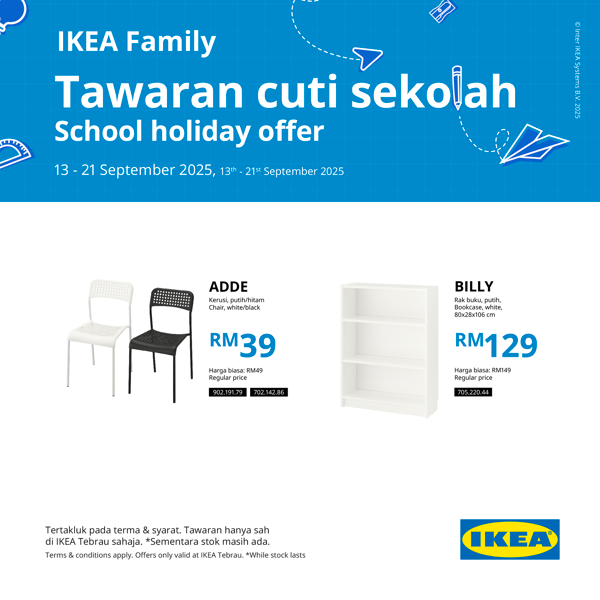 School Holiday Offer at IKEA Tebrau