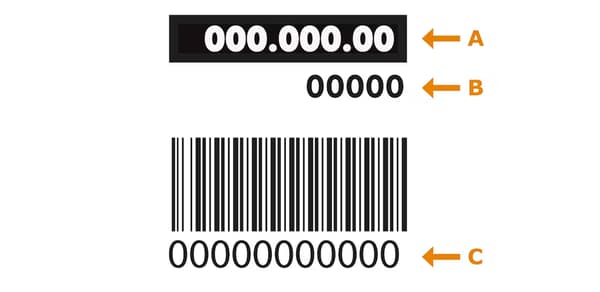 Screenshot of a product's barcode to show where you can find the product code