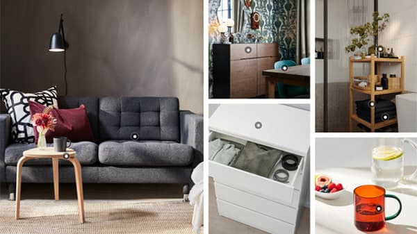 Screenshot of shoppable images on an ideas page.