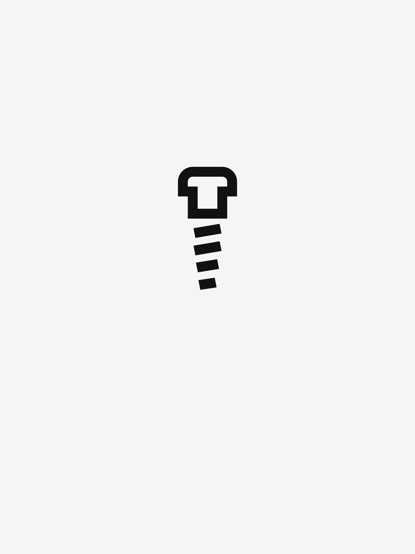 Screw icon representing IKEA spare parts ordering