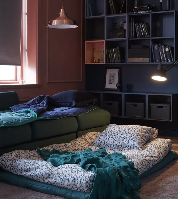 Se queres ter un salón no que poidan quedar a durmir os teus amigos, dá prioridade ao confort.