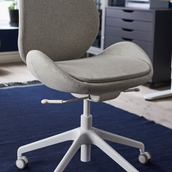 Seat and backrest for a desk chair