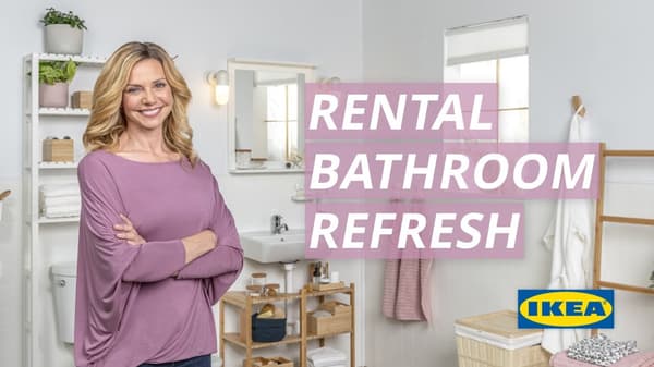 See episode: Rental Bathroom Refresh.