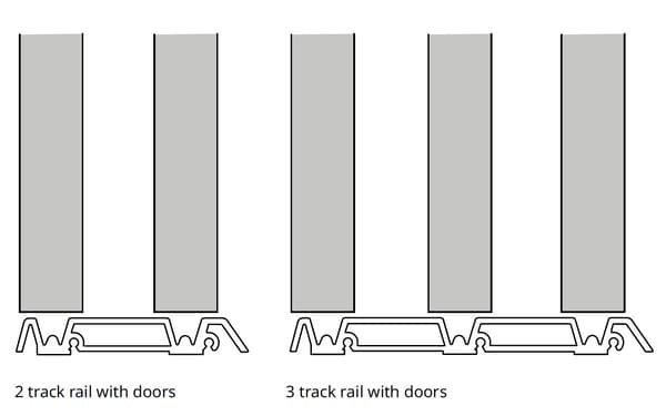Select the correct number of rails.