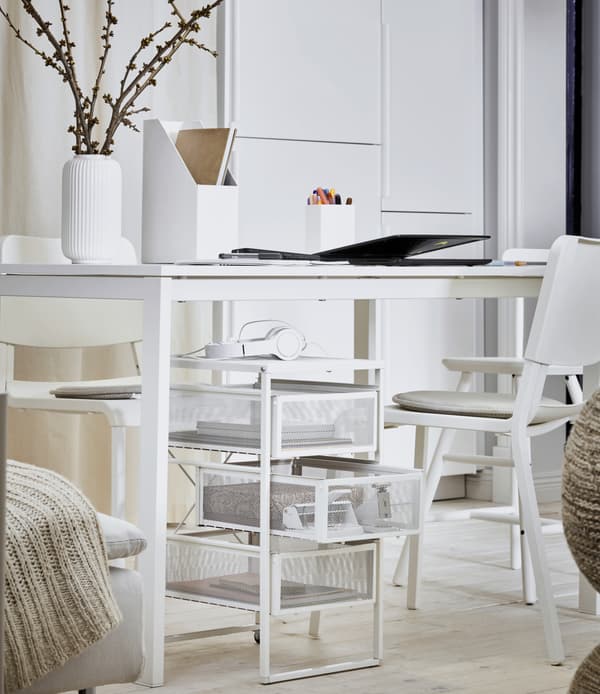 Semi-transparent drawer for storing documents