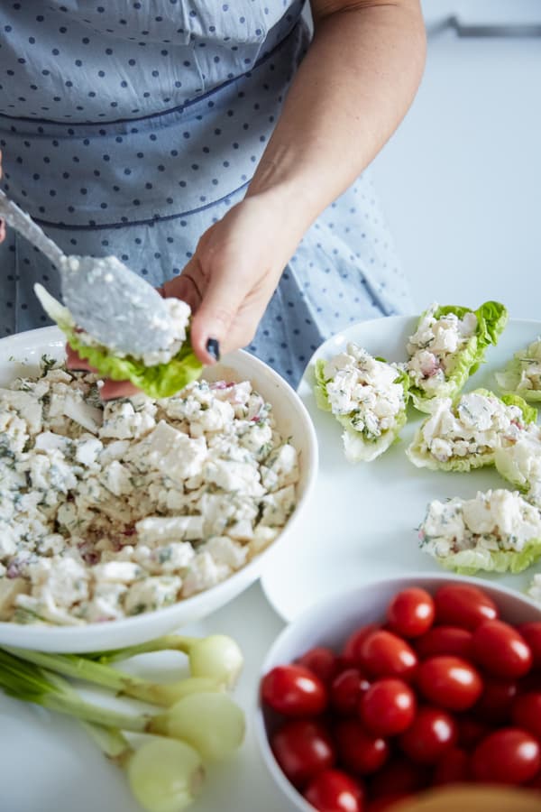 Serve large bowls of food for everyone to share.