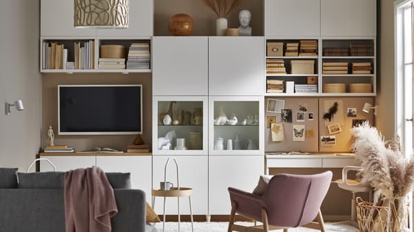 Service de conception rangements salon