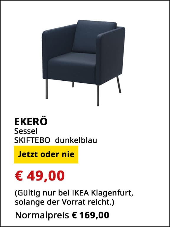  Sessel Ekerö, blau  statt € 169 um € 49.