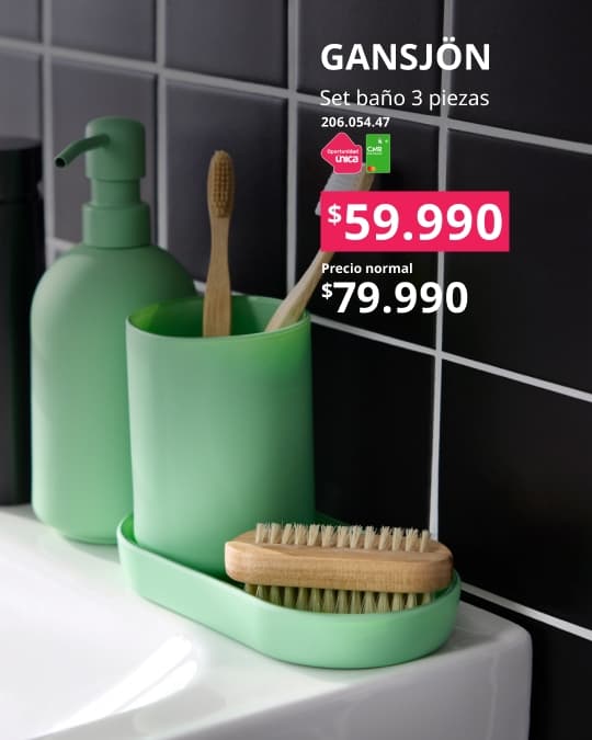 Set de baño GANSJÖN con precio especial con CMR