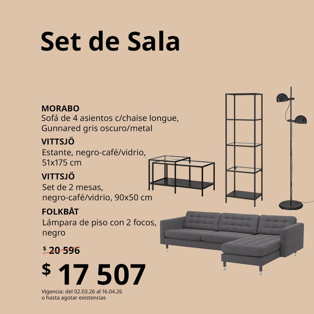 Set de sala gráfico, MORABO + VITTSJO + FOLKBAT