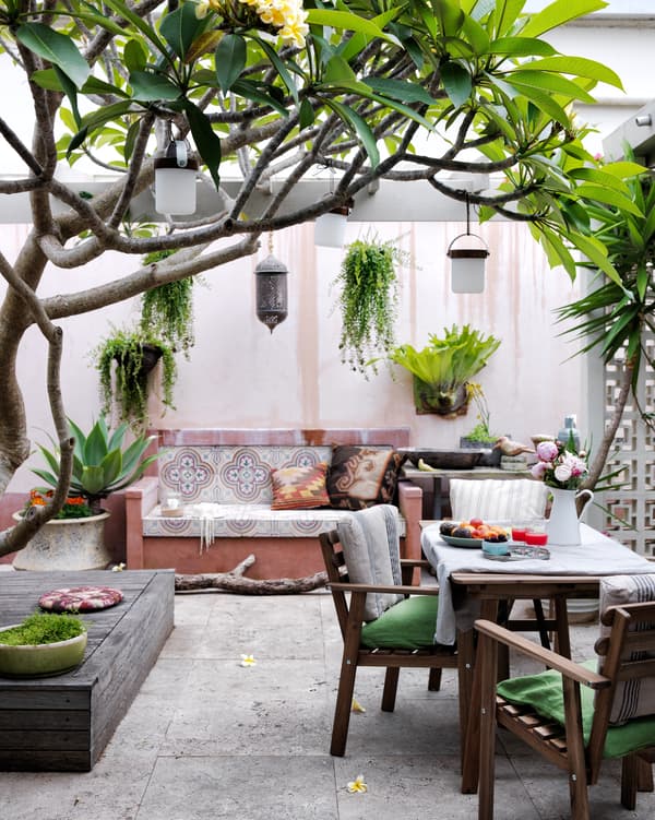 Set the mood for alfresco gatherings.