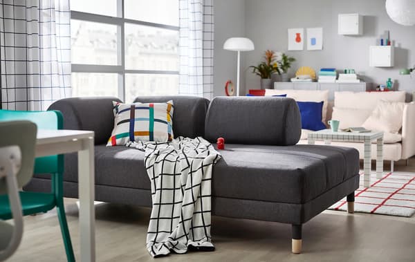 Several spaces in a small room for the family
