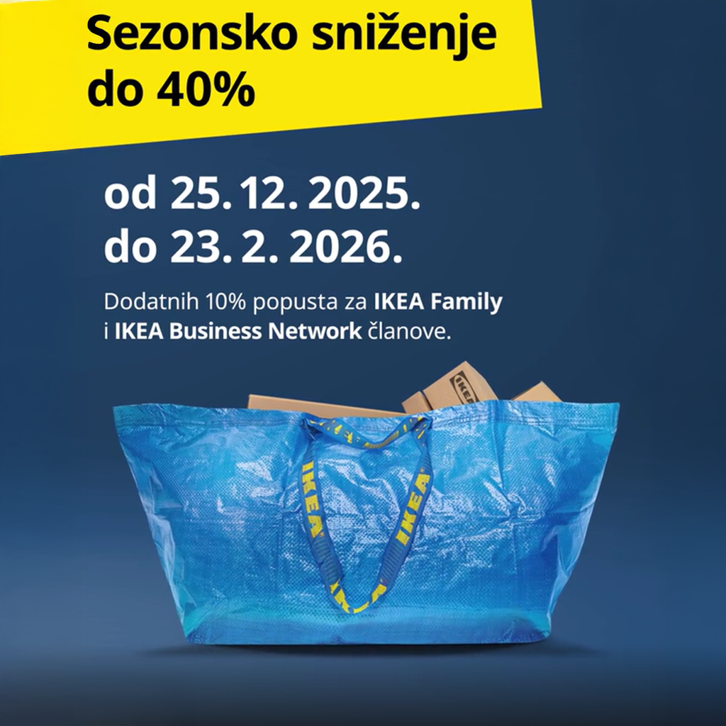 Sezonsko sniženje do 40%
