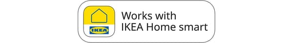 شارة Works with IKEA Home smart.