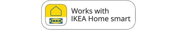 شارة Works with IKEA Home smart.