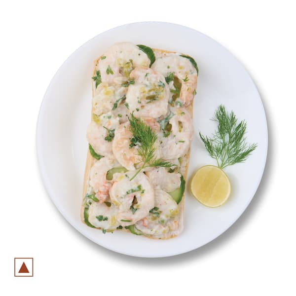 Shrimp open Sandwich