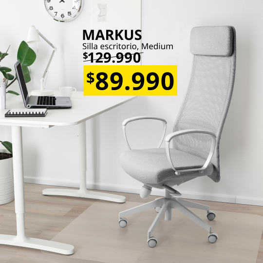 Silla de escritorio MARKUS con  su precio promocional por feberero.