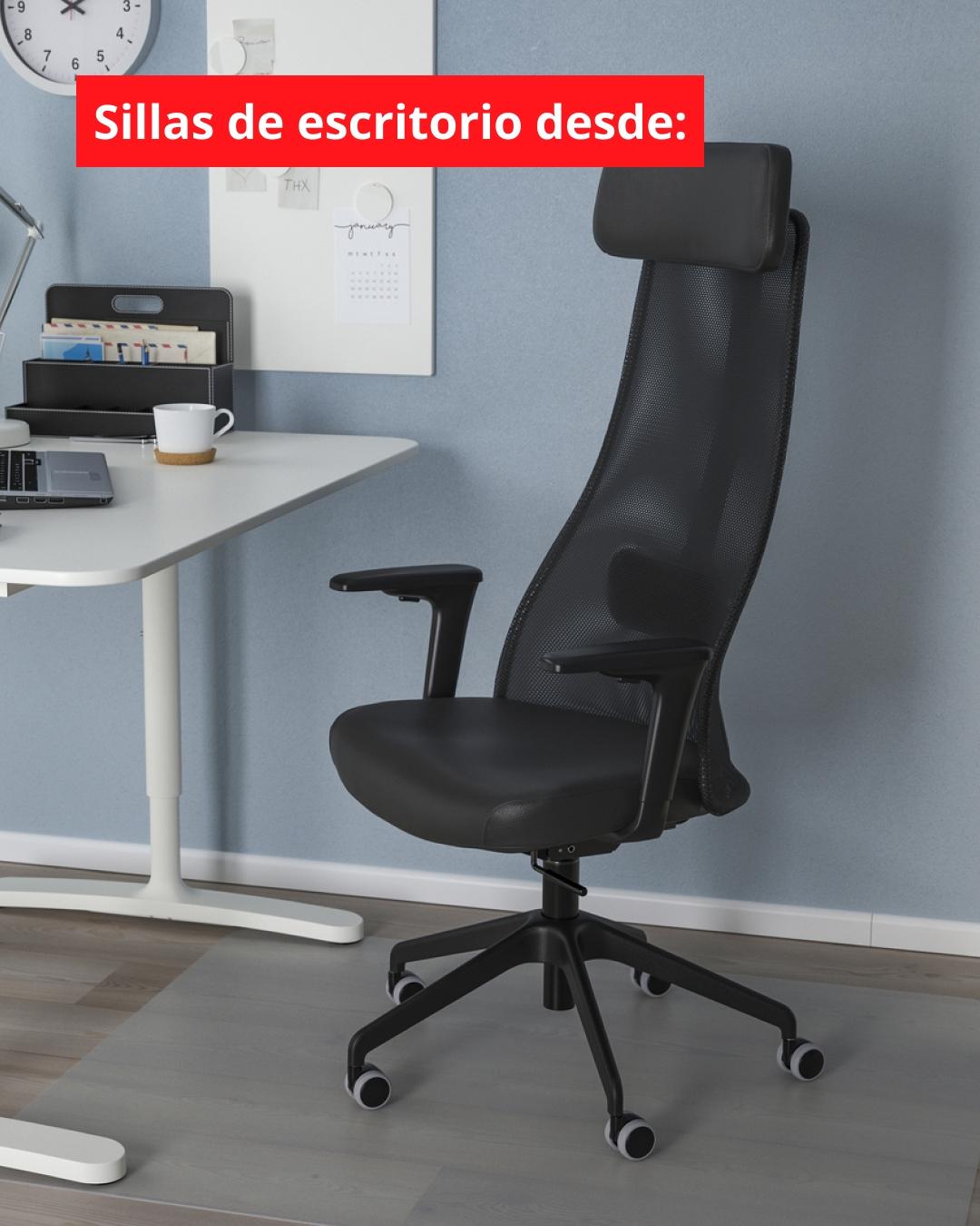 Silla de escritorio negra