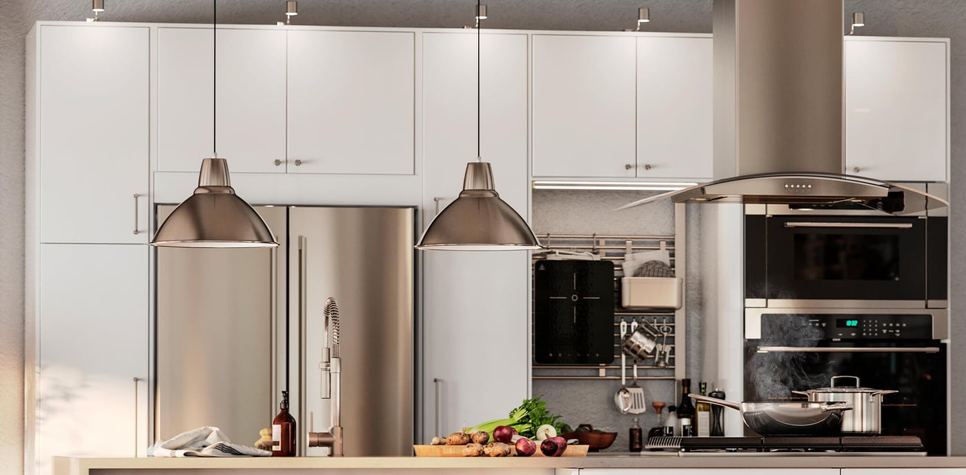 High Gloss White Kitchen RINGHULT Series IKEA