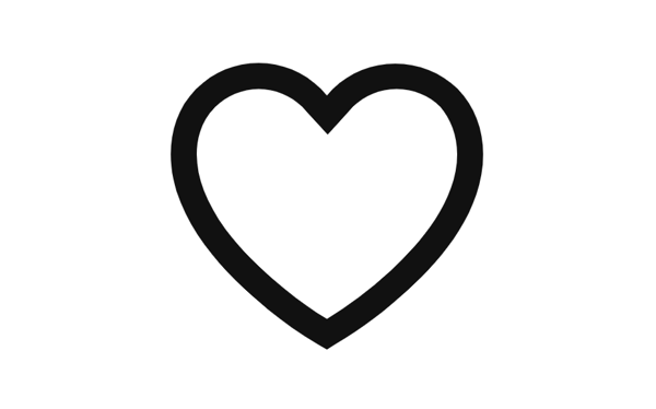 Símbolo de corazón.