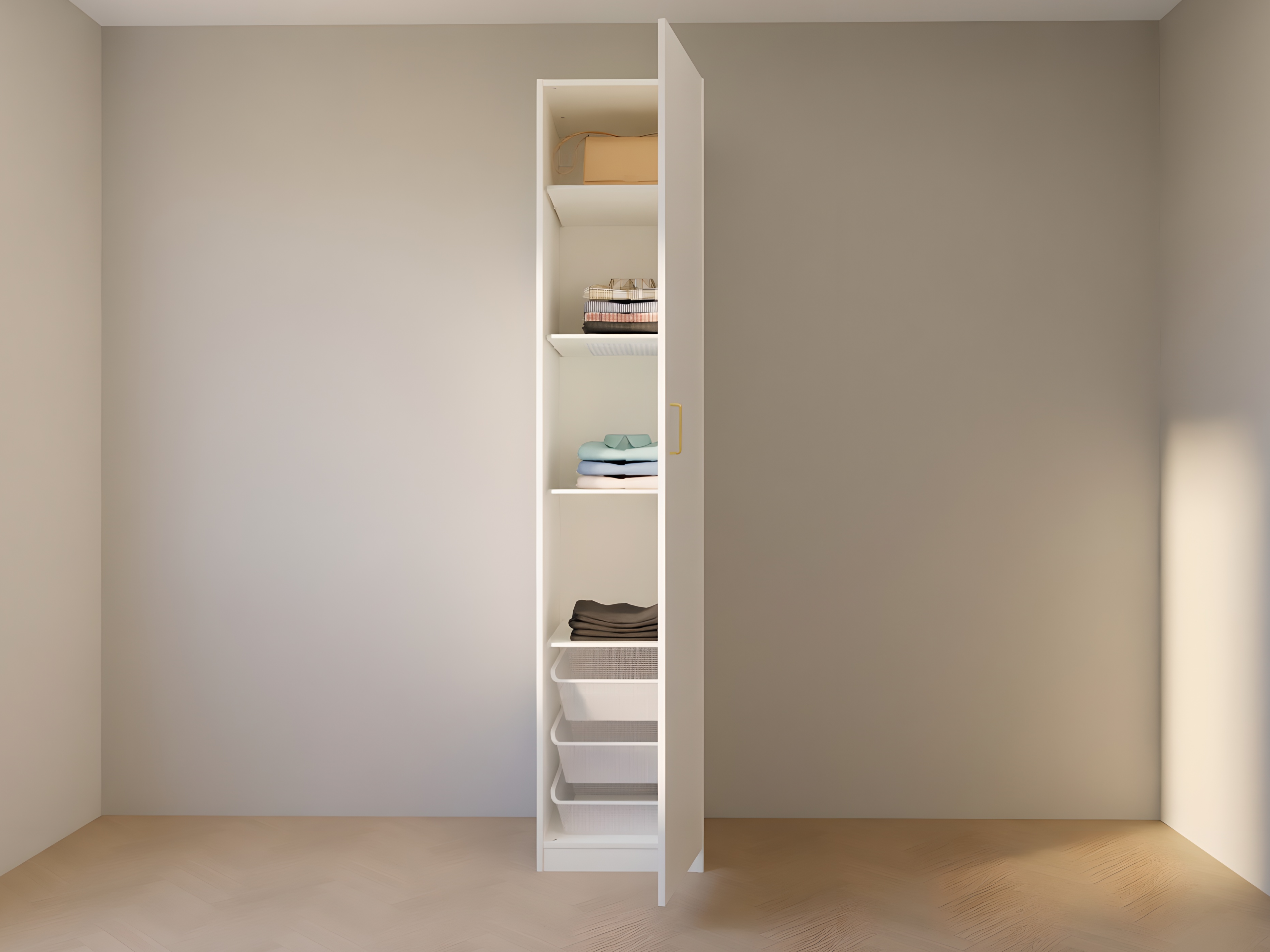 Single door wardrobe