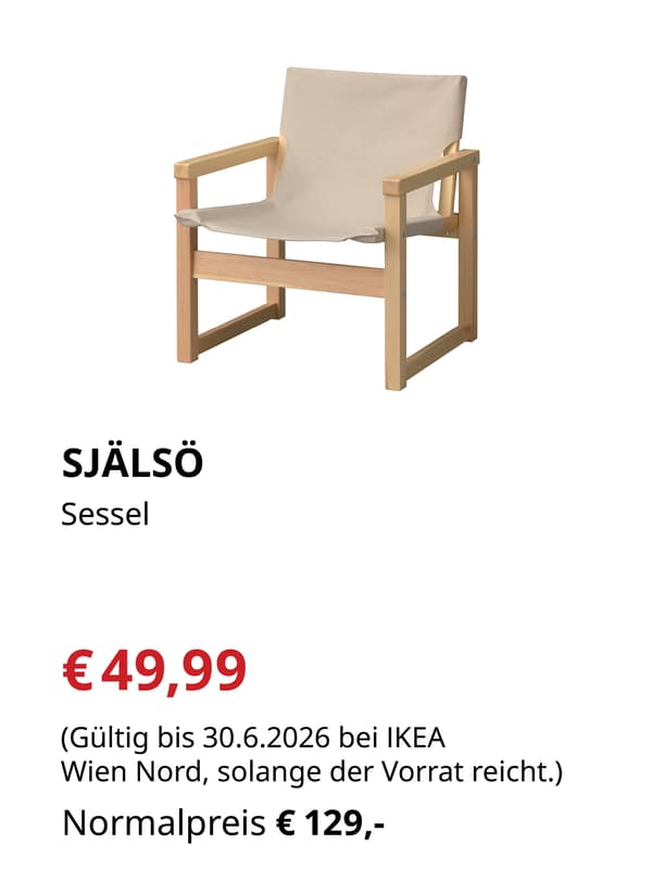 SJÄLSÖ
Sessel

€49,99 statt €129,-