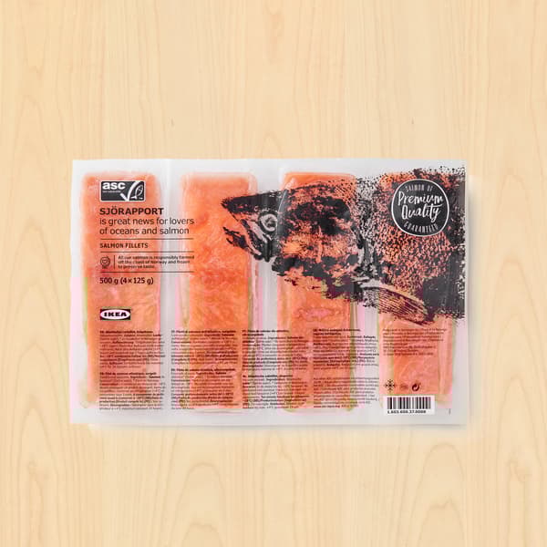SJÖRAPPORT Salmon fillet, ASC certified/frozen, 500g ₱995