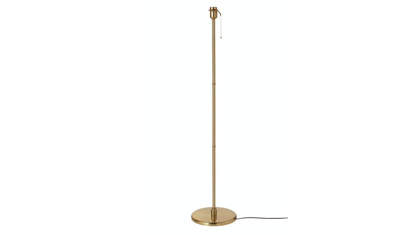 SKAFTET floor lamp base in color brass.