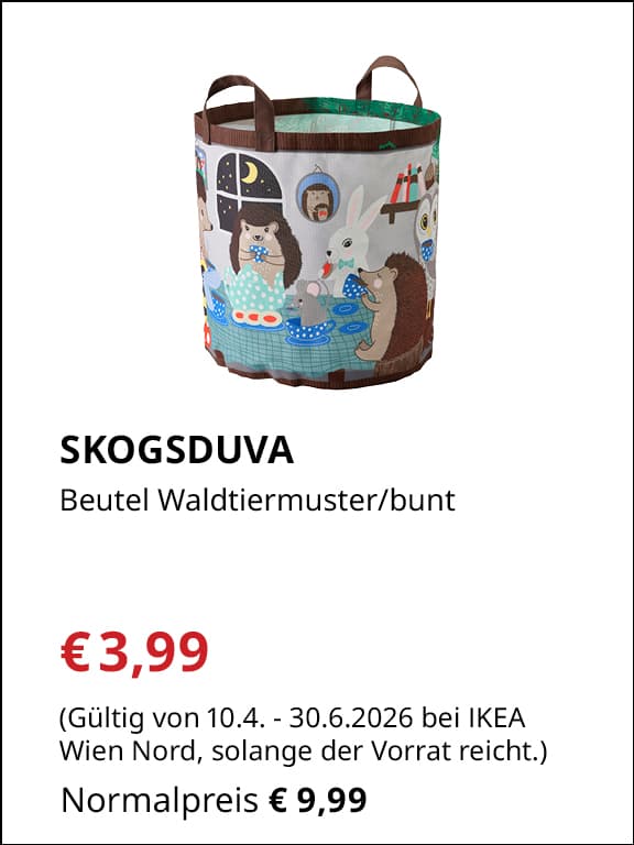 SKOGSDUVA
Beutel
€3,99 statt €9,99
