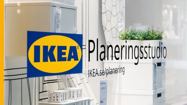 Skyltfönster med texten Planeringsstudio