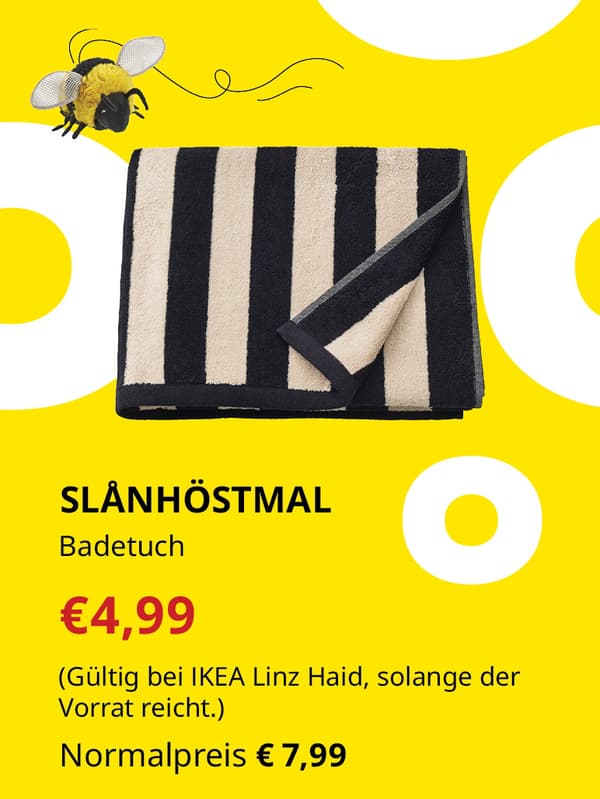 SLÅNHÖSTMAL Badetuch €4,99 statt €7,99