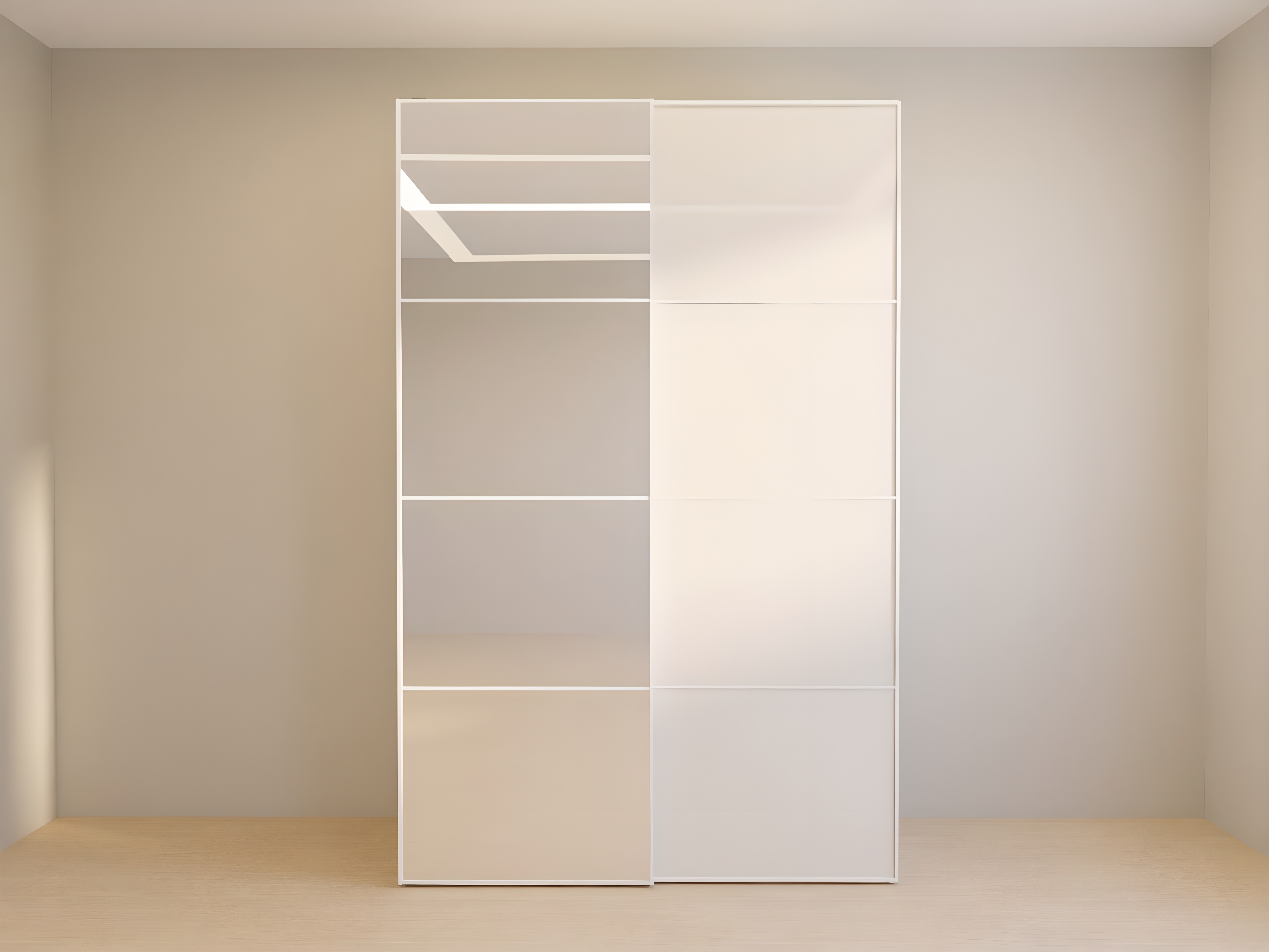  Sliding door wardrobe with mirror